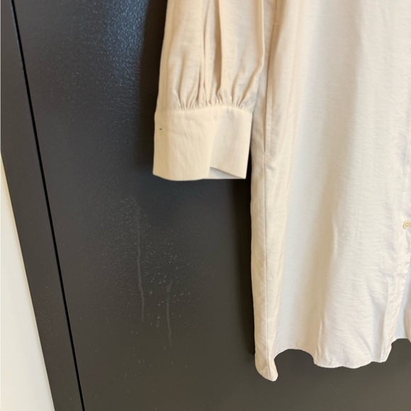 Filippa K NWOT size 4 (slightly oversized) Cream V-Neck Bishop Sleeve Dress - Picture 9 of 11